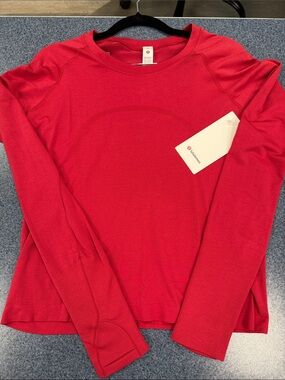 lululemon athletica Long Sleeve Crew Top — Bright Red